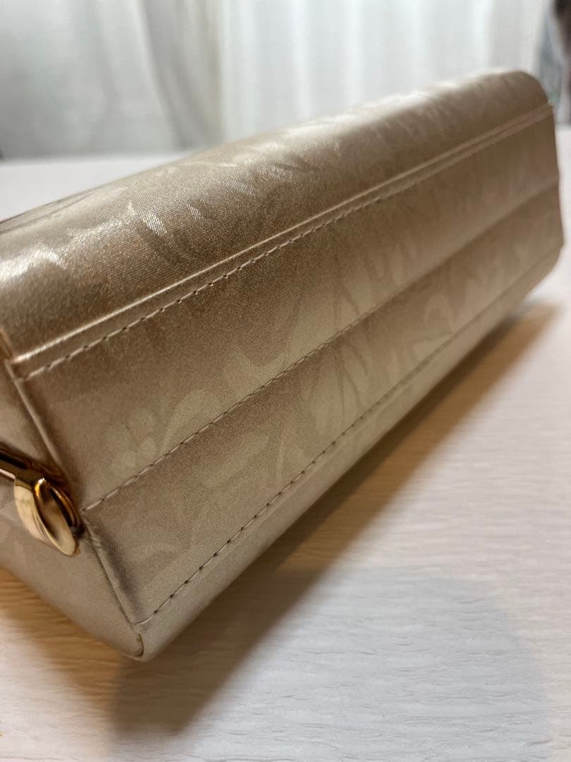 草履バッグセット 23cm シャンパンゴールド 二枚芯 木箱付き