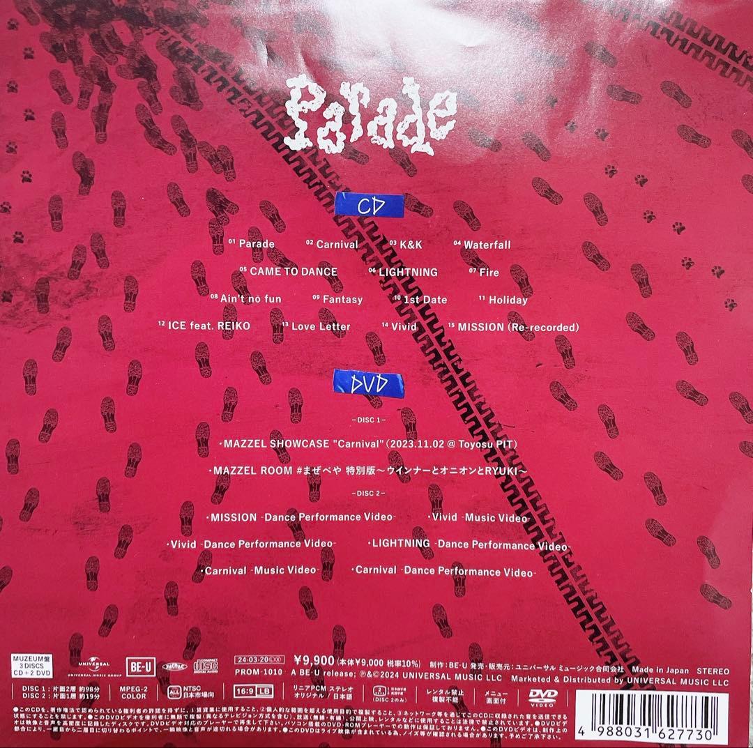 MAZZEL 1stアルバム-Parade- MUZEUM盤