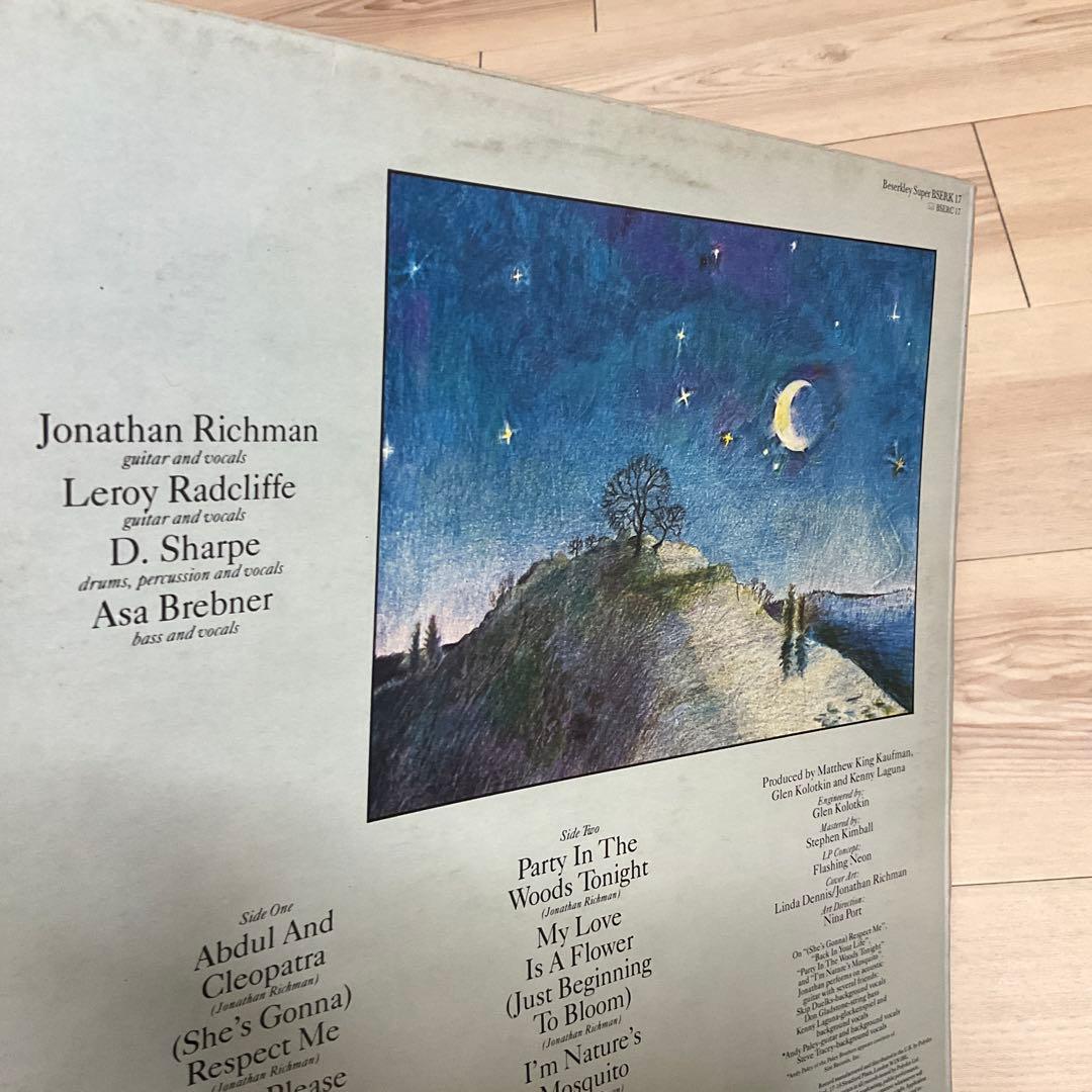 ジョナサンリッチマン　イギリス盤レコード　Back In Your Life