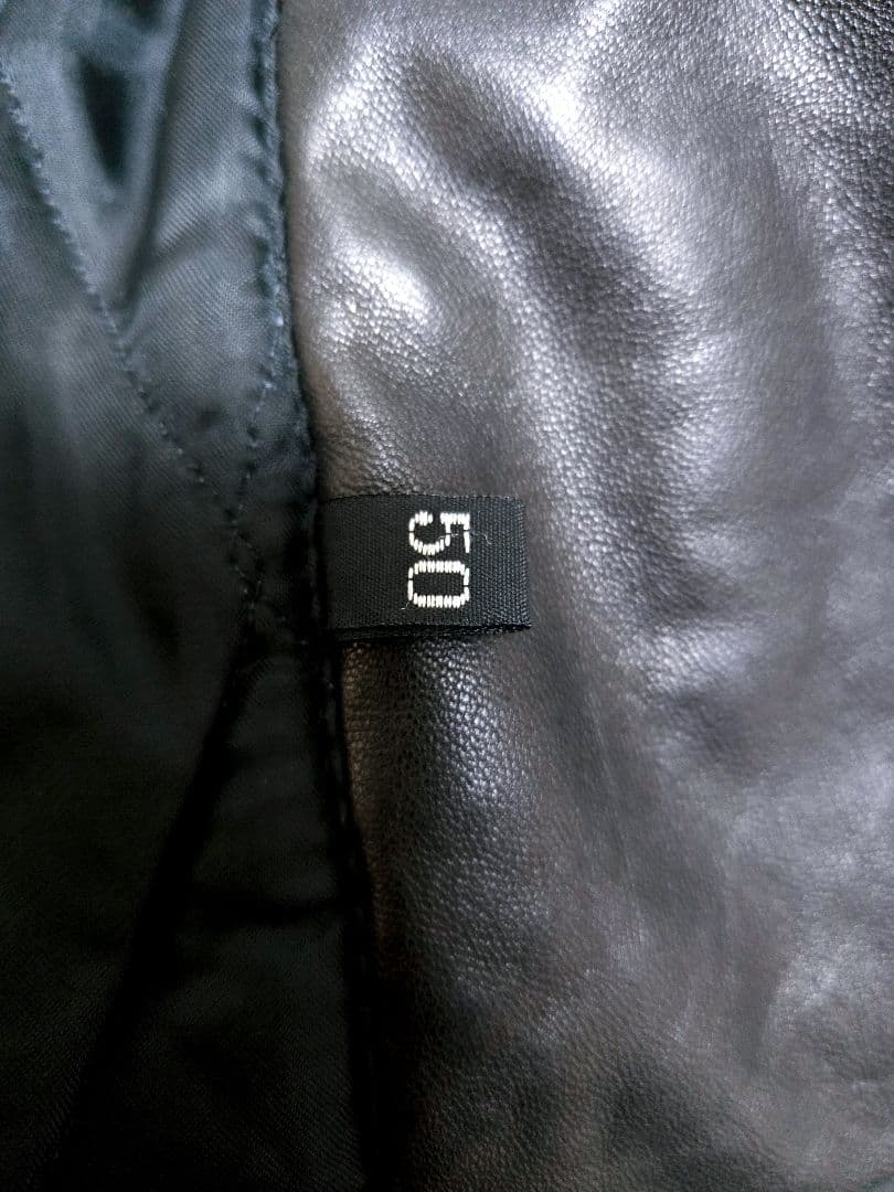 ヴィンテージHIPPOLYTE レザー ライダース コート ジャケット 革ジャン