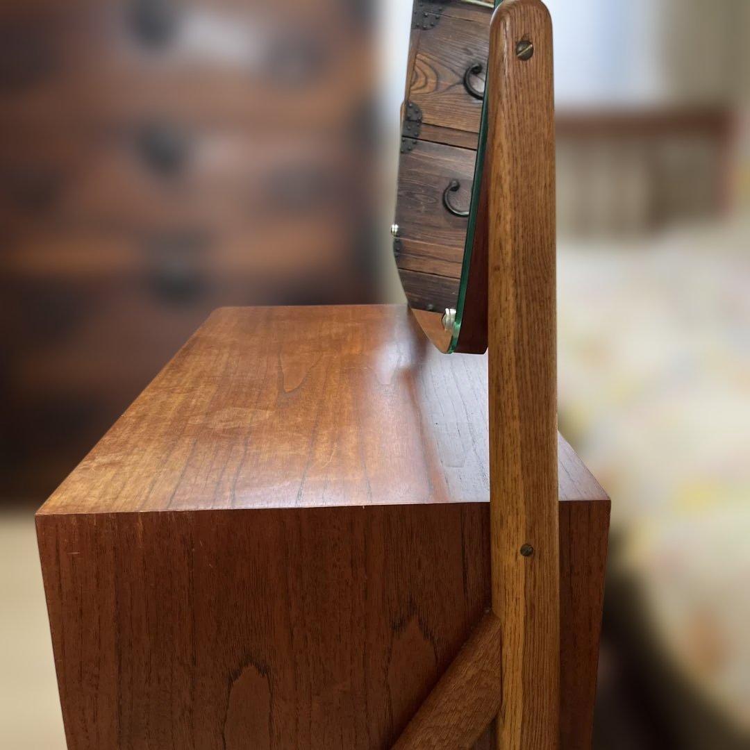 北欧ヴィンテージ　デンマーク製　チーク✖️オークドレッサー　鏡