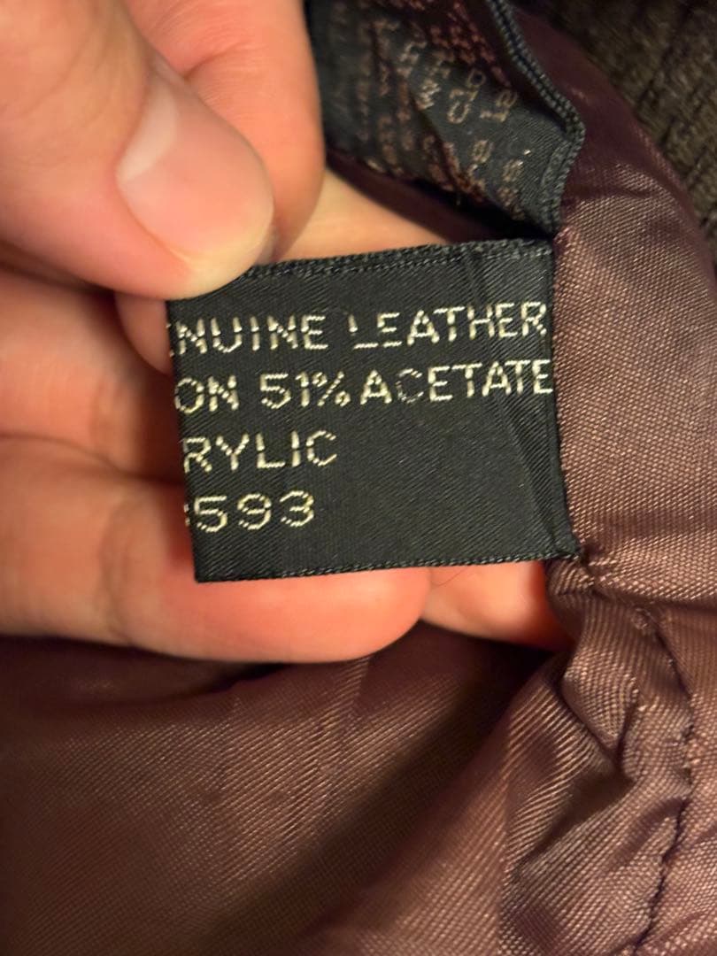 古着 a-2 real leather jacket dark brown