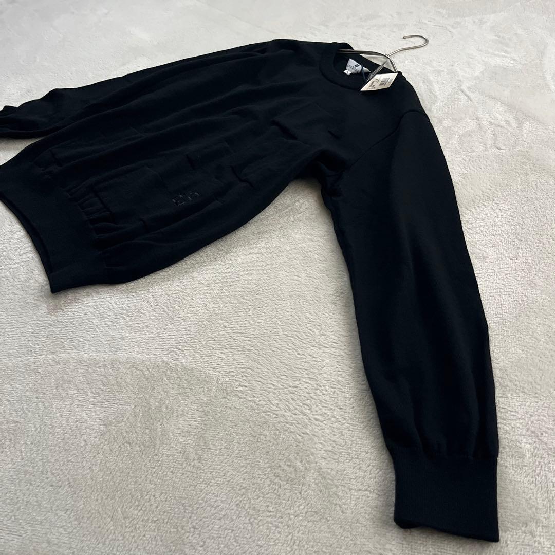 ●未使用品　ジバンシー　ニット　セーター　ゴルフ　ブラック　刺繍ロゴ