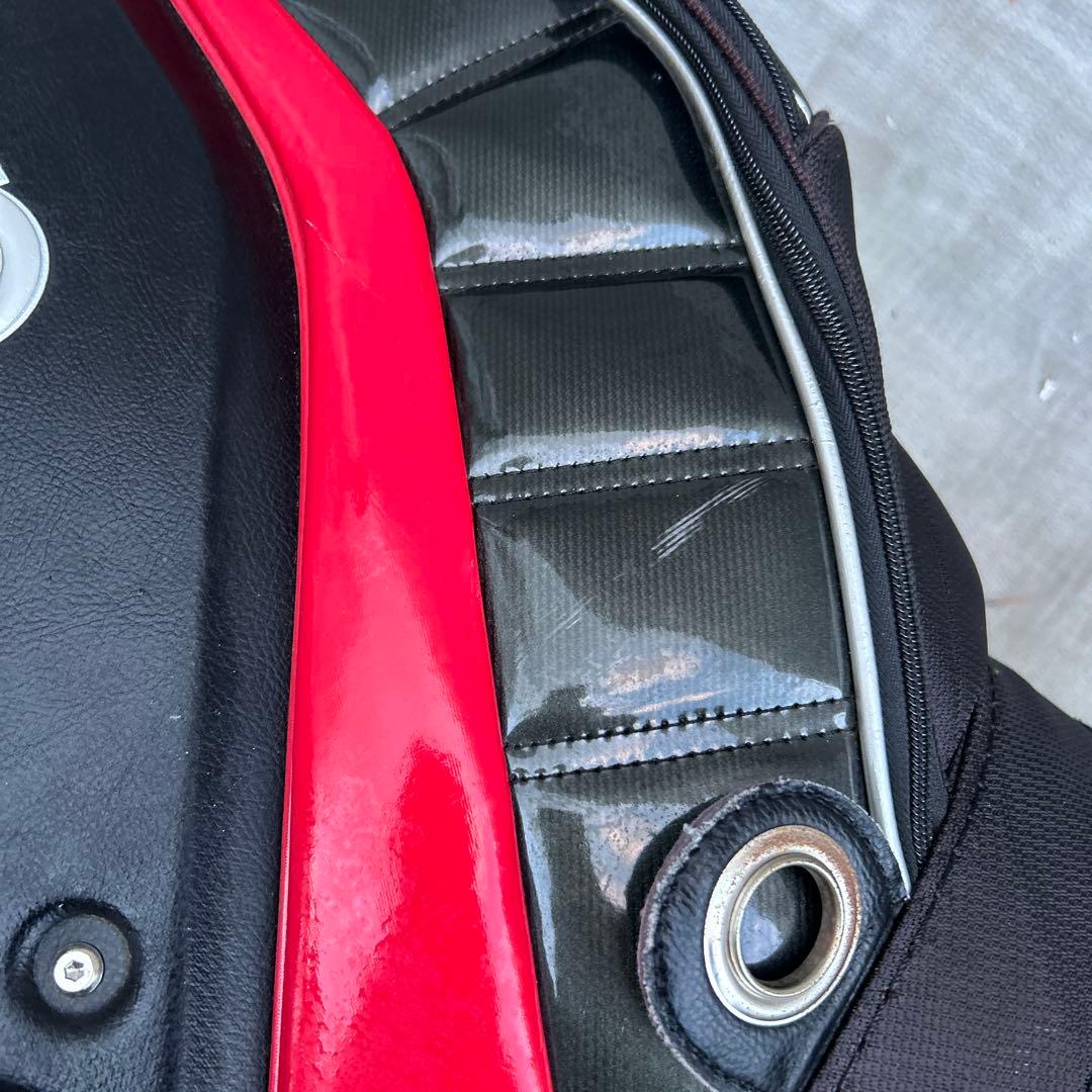 アディダスadidas ゴルフバッグ キャディーバッグ 黒 赤