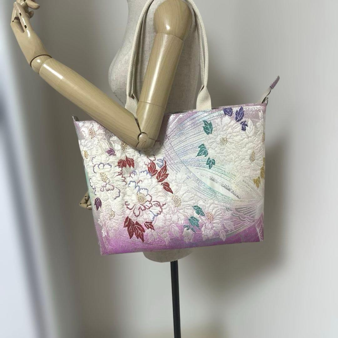 【雪桜様オーダー品】袋帯リメイク大トートバッグ