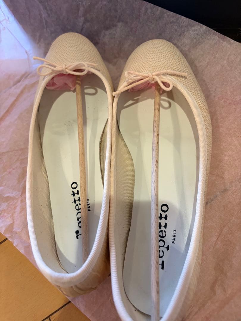Repetto ベージュ バレエシューズ