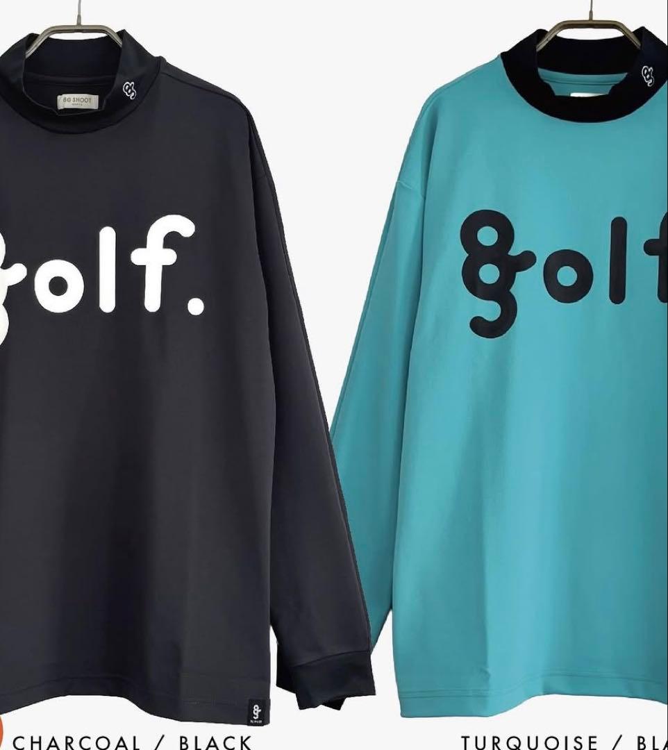 8G SHOOT ロゴプリント モックネック シャツ