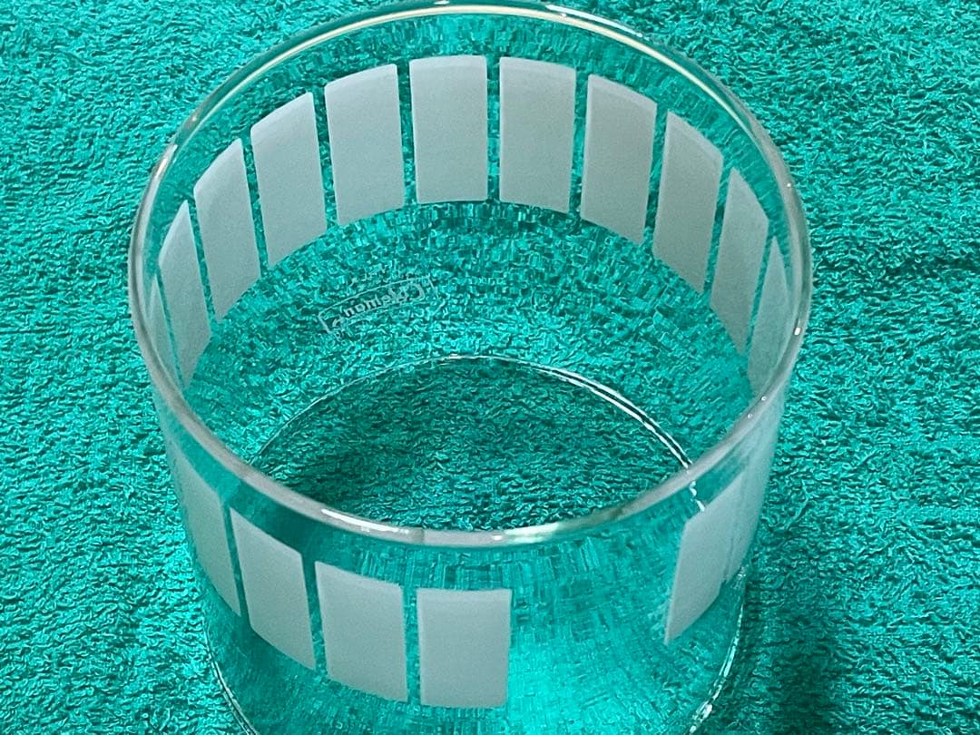 コールマンランタン用【PYREX製ハーフフロストグローブ#4短冊柄