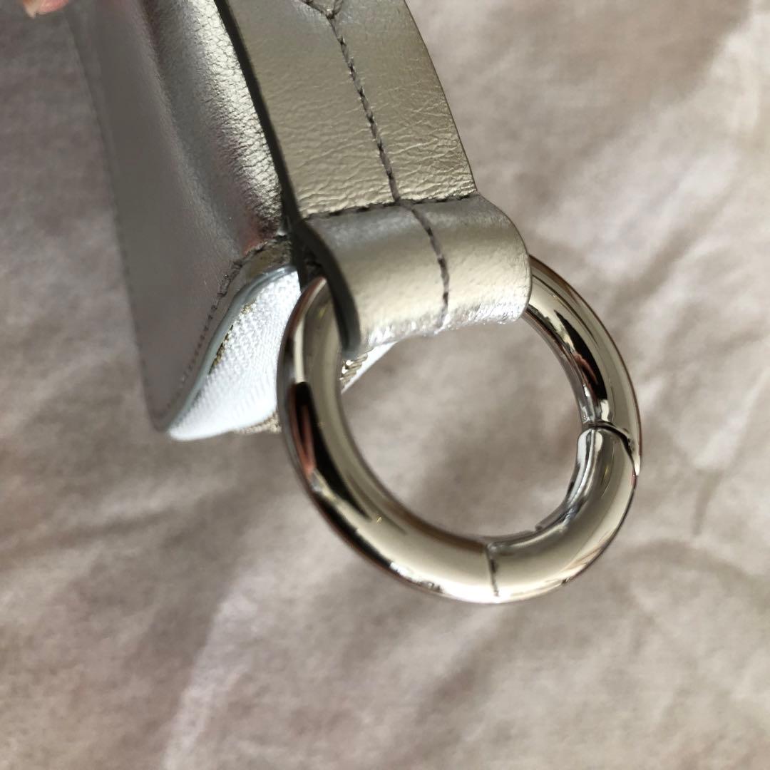 J&M DAVIDSON カーキーポーチ シルバー　※傷あり