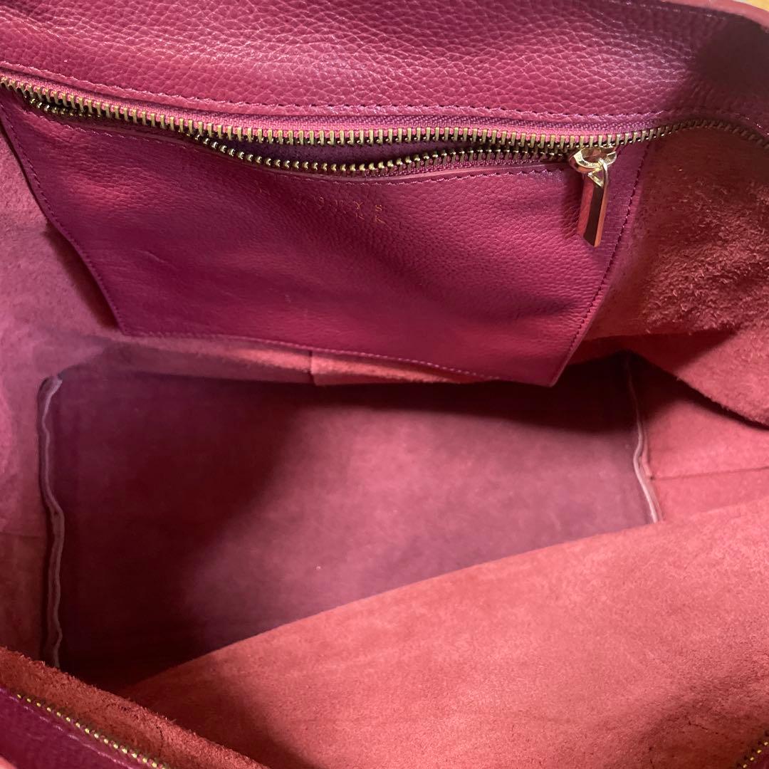 バーニーズニューヨーク トートバッグ A4 肩掛け オールレザー シボ革 メンズ