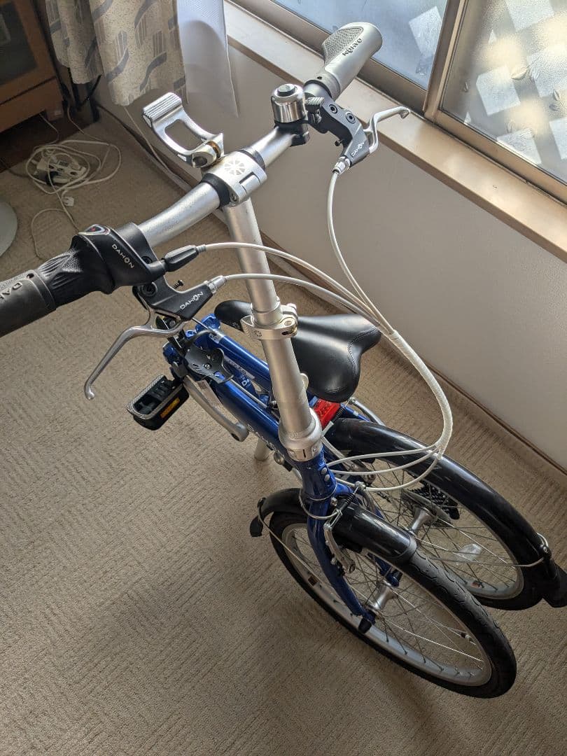 お盆発送DAHON route 折りたたみ自転車 青　美品中古　室内保管