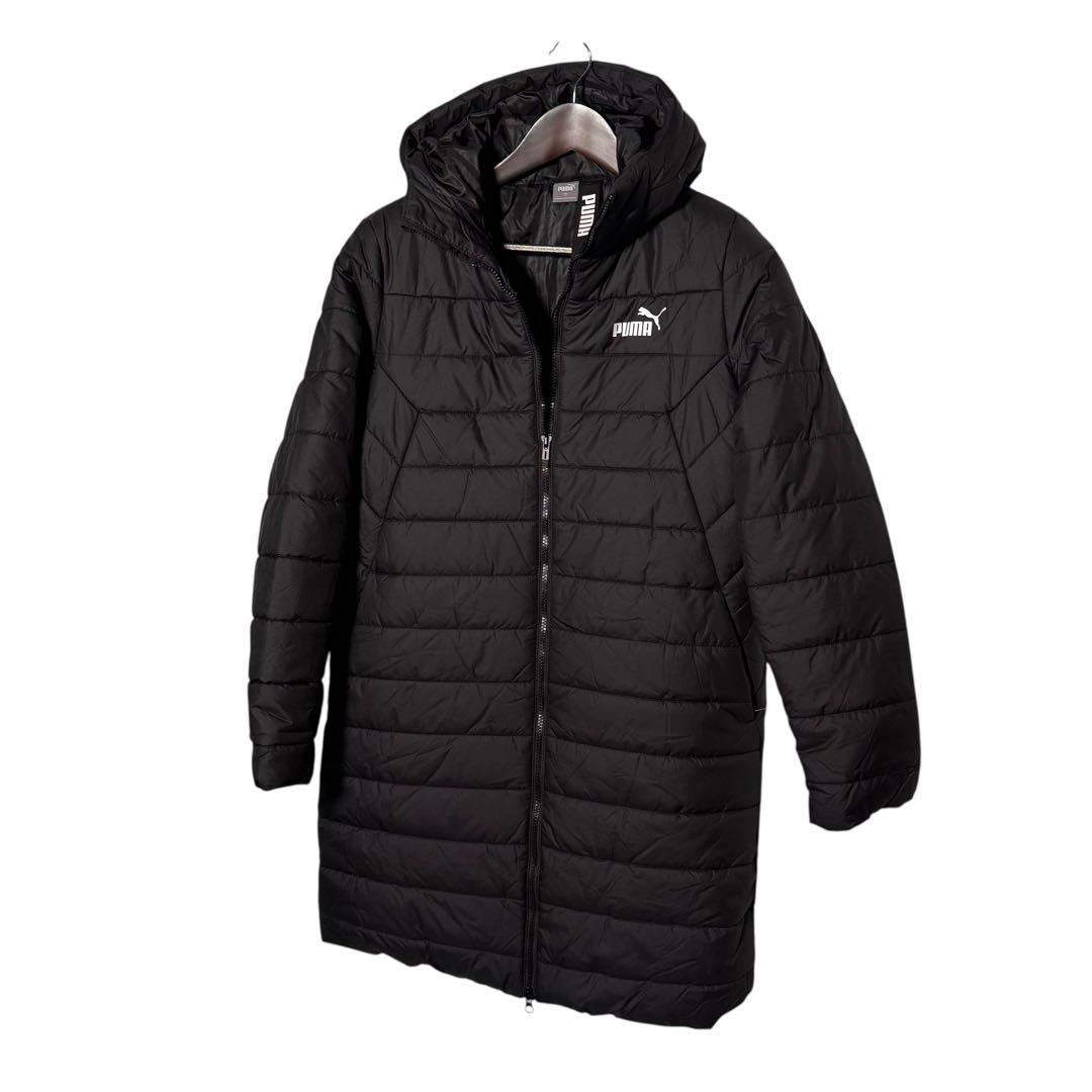 【美品】プーマ PUMA ESS パデッド コート XL 撥水 ベンチコート