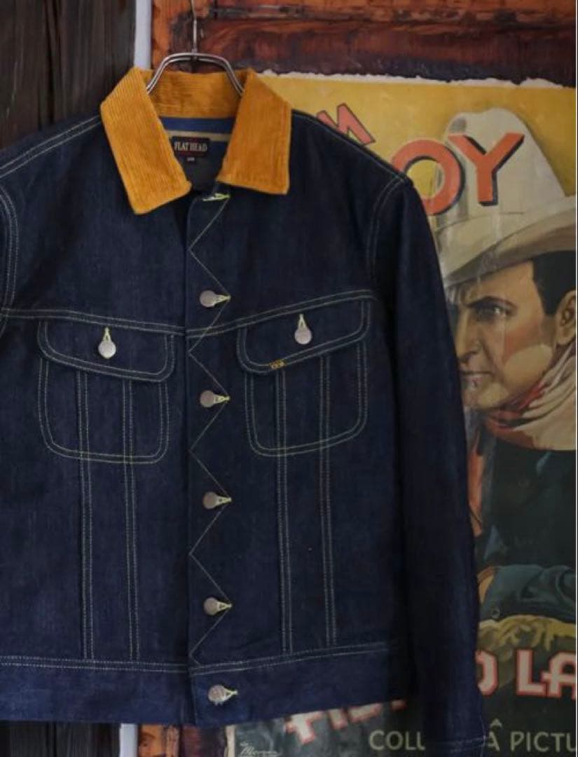 THE FLATHEAD デニムブランケットジャケット FN-OJ-D102