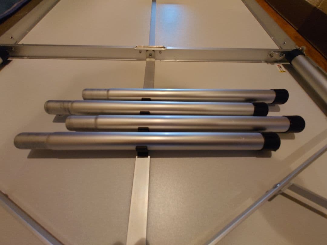 Coleman ナチュラルモザイクリビングテーブル 140cm 3つ折り収納