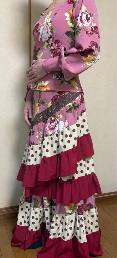 フラメンコ　ファルダのセット　マリキータ