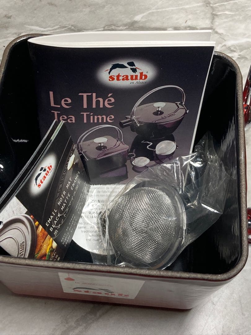 staub スクエアティーポット ストウブ　廃盤