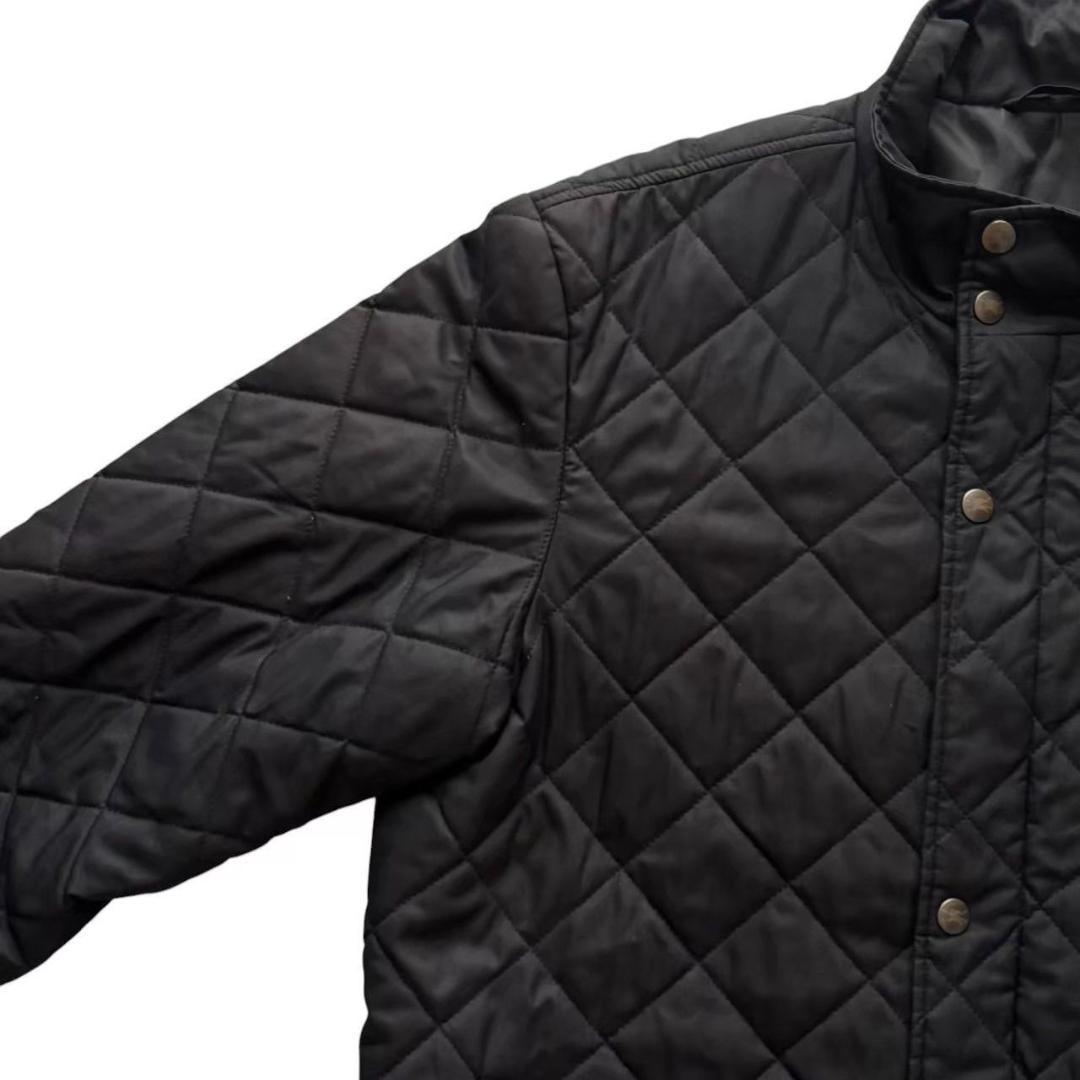 BURBERRY バーバリーゴルフ キルティングジャケット 黒 ステンカラー