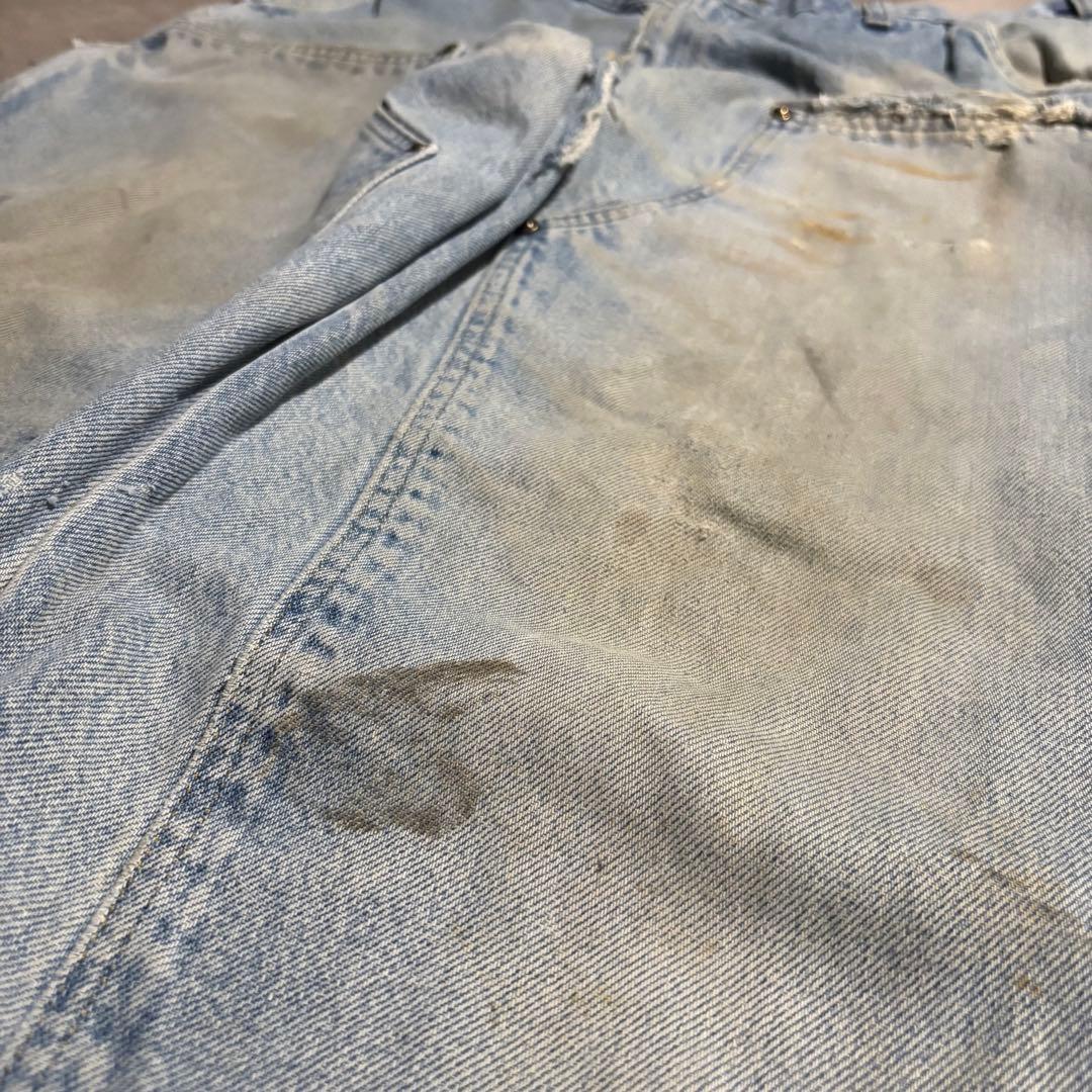 極上 カーハート carhartt ダブルニー　デニム　ペインターパンツ　襤褸