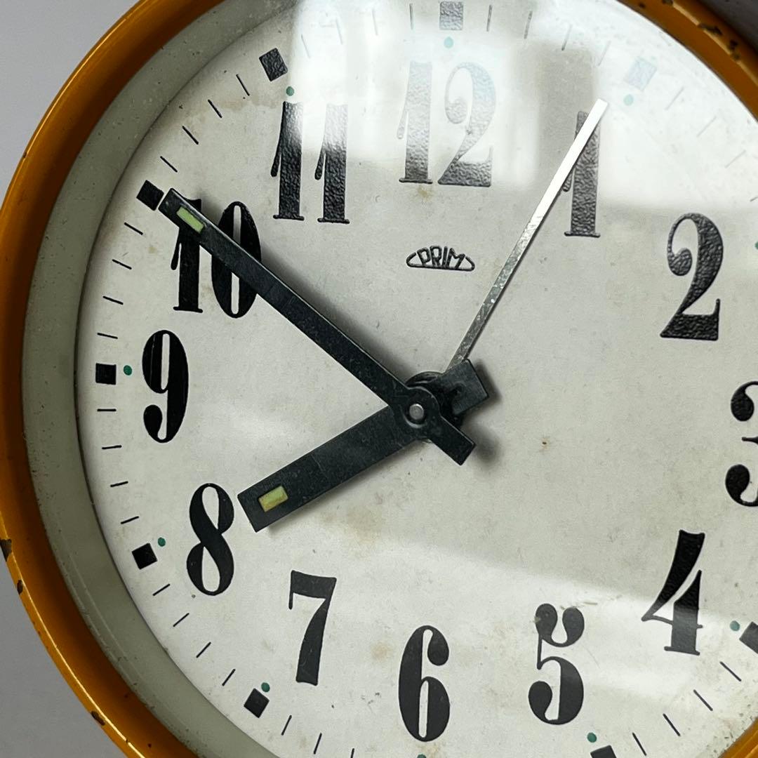 ビンテージ置時計 チェコスロバキア製　ゼンマイ式　PRIM