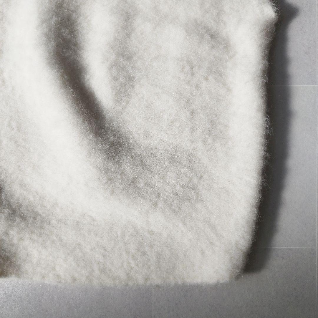 BEARDSLEY アルパカシャギーニットジレ ふわふわベスト ホワイト