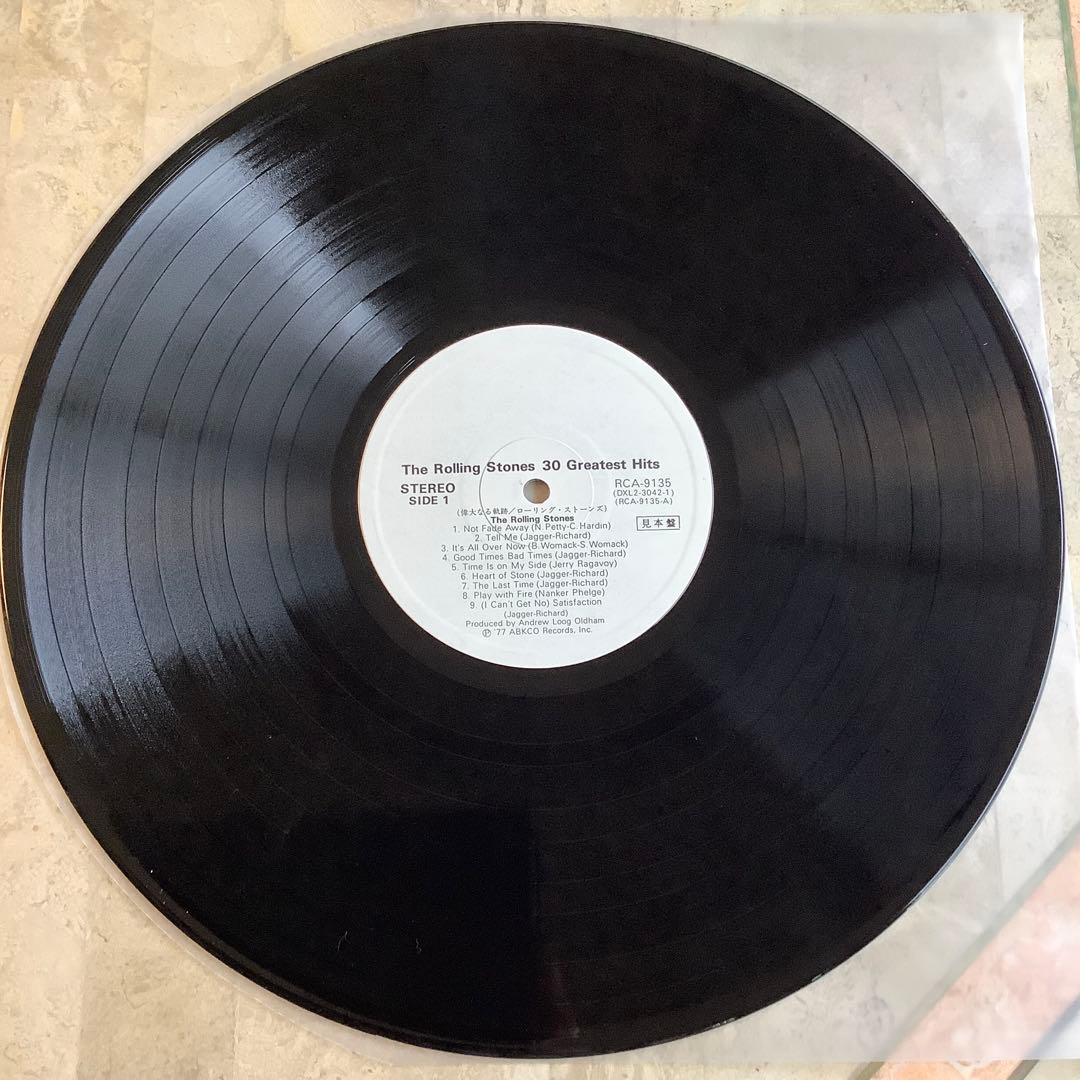 激レア!非売品! レコード新品! ローリングストーンズ 2枚組 ベスト30曲