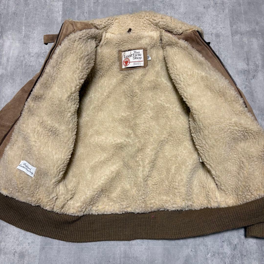 70s sears シアーズ　スエード　裏ボア　ジャケット　スウェード　レザー