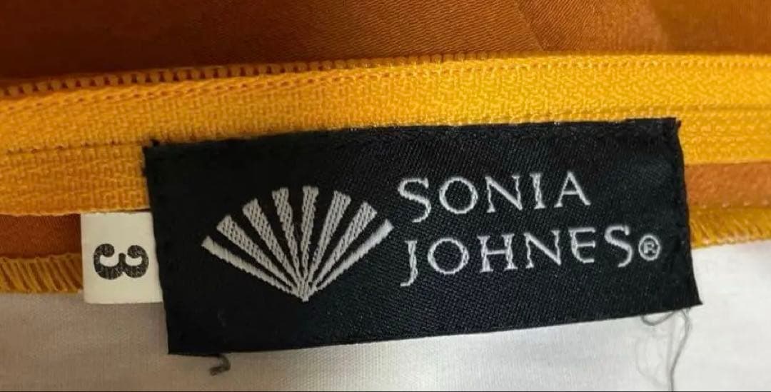 Sonia Johnes フラメンコドレス 茶色と黄色の水玉ワンピース3サイズ