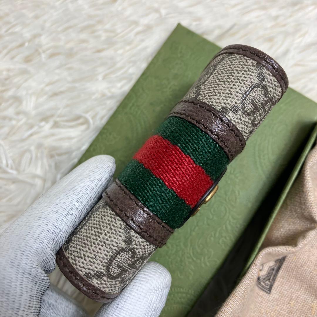 【未使用】 GUCCI キーケース GGマーモント スプリーム 6連