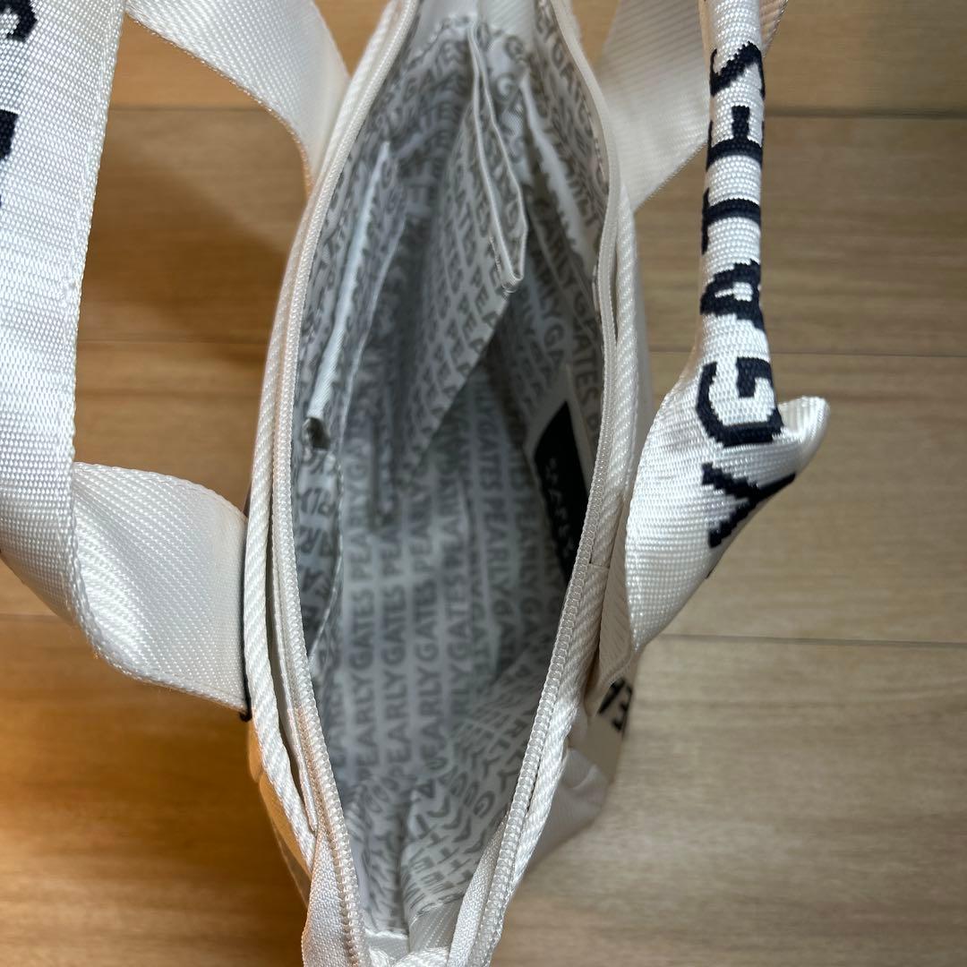 パーリーゲイツ　ラウンドバッグ　カートバッグ　トートバッグ　ホワイト