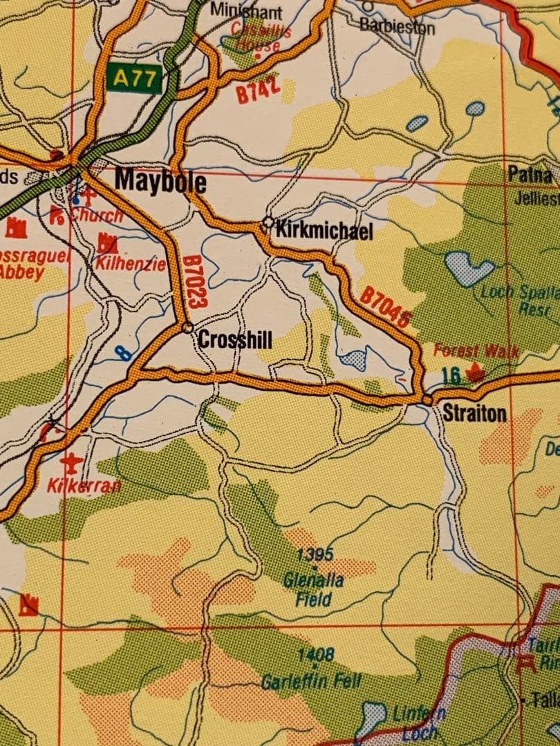 イングランド北部AZ道路地図 詳細地図