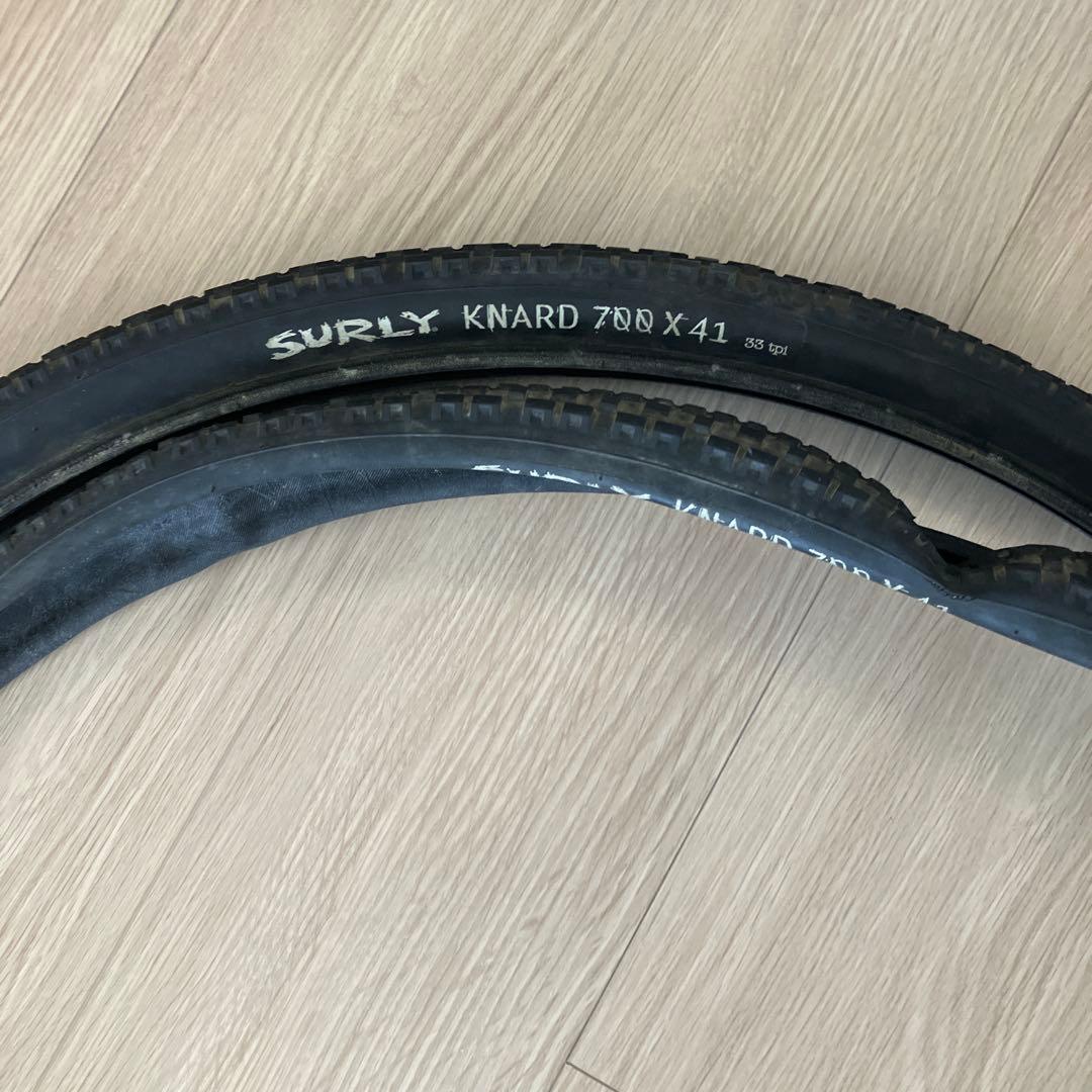 引き取り限定 SURLY CROSS CHECK BLACK 57 純正タイヤ付