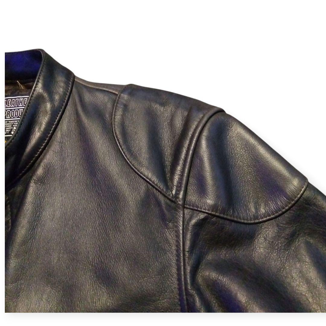 ＫＡＤＯＹＡ ライダースジャケット 牛革　メンズ　3Ｌ ダークブラウン