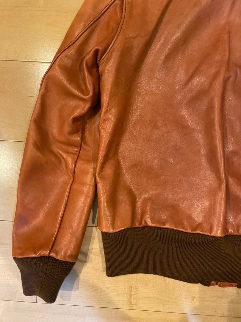 ジャケット・アウター QUENCHLOUD VINTAGE LEATHER A-2 JACKET