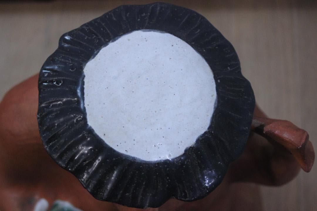 曼*羅様 ◆河童　カッパ　置物　オブジェ　陶器　珍品　徳利を抱えたカッパ　居酒屋