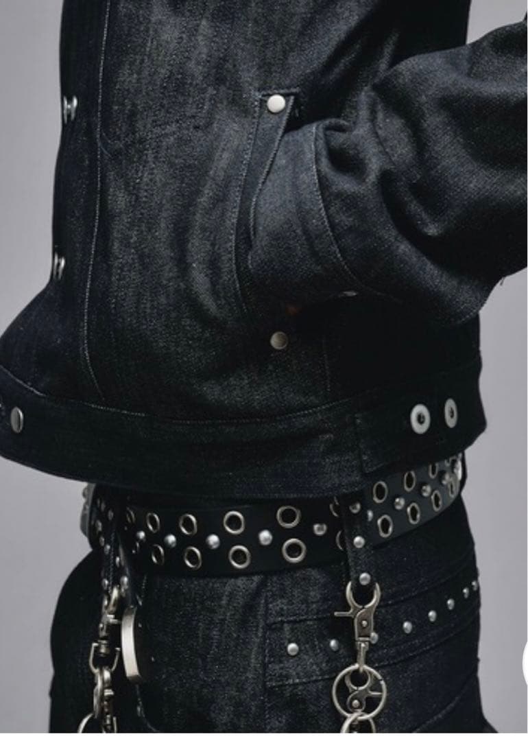 ANDER HUNK スタッズデザインリジッドデニムジャケットS SIZE