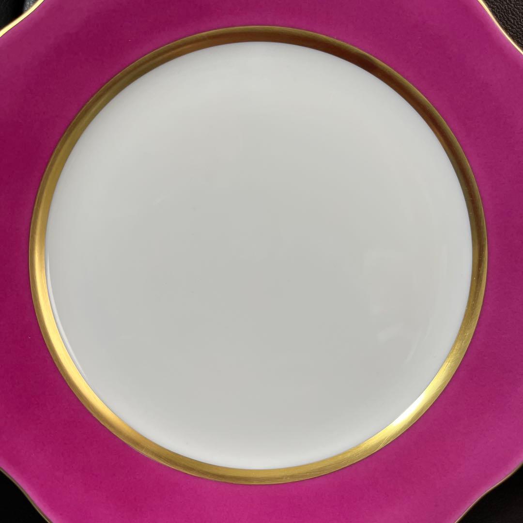 売り切り価格［新品］Herendシルクリボン(ピンク) デザートプレートセット