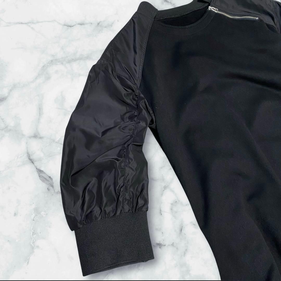 美品！ PLUS OTO.HA MA1ライクワンピース　BLACK