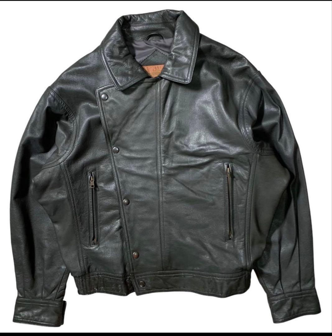 は*う様 80s real leather short bomber blous