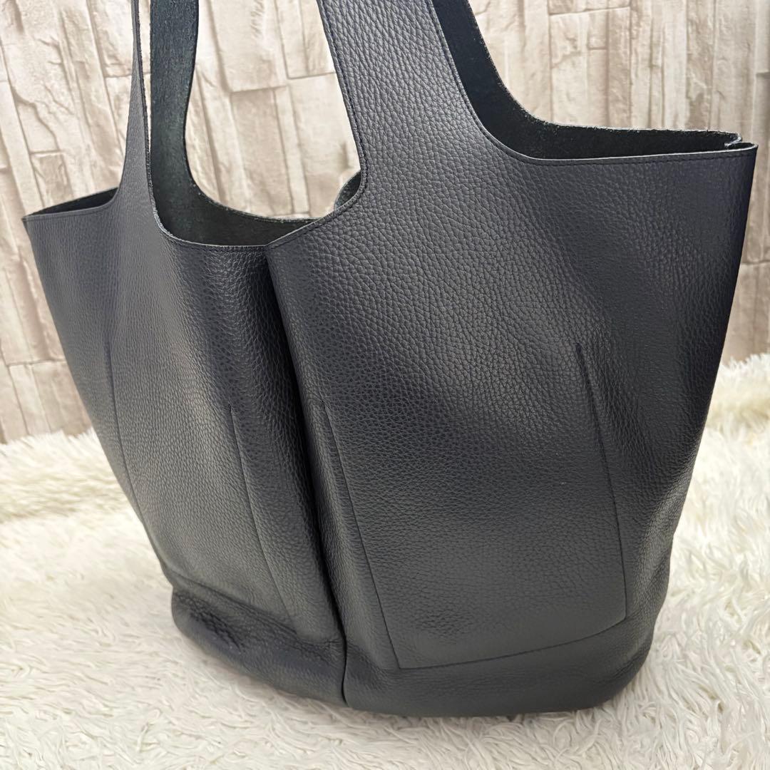 極美品　JIL SANDER ジルサンダー　トートバッグ　ユニセックス　ネイビー