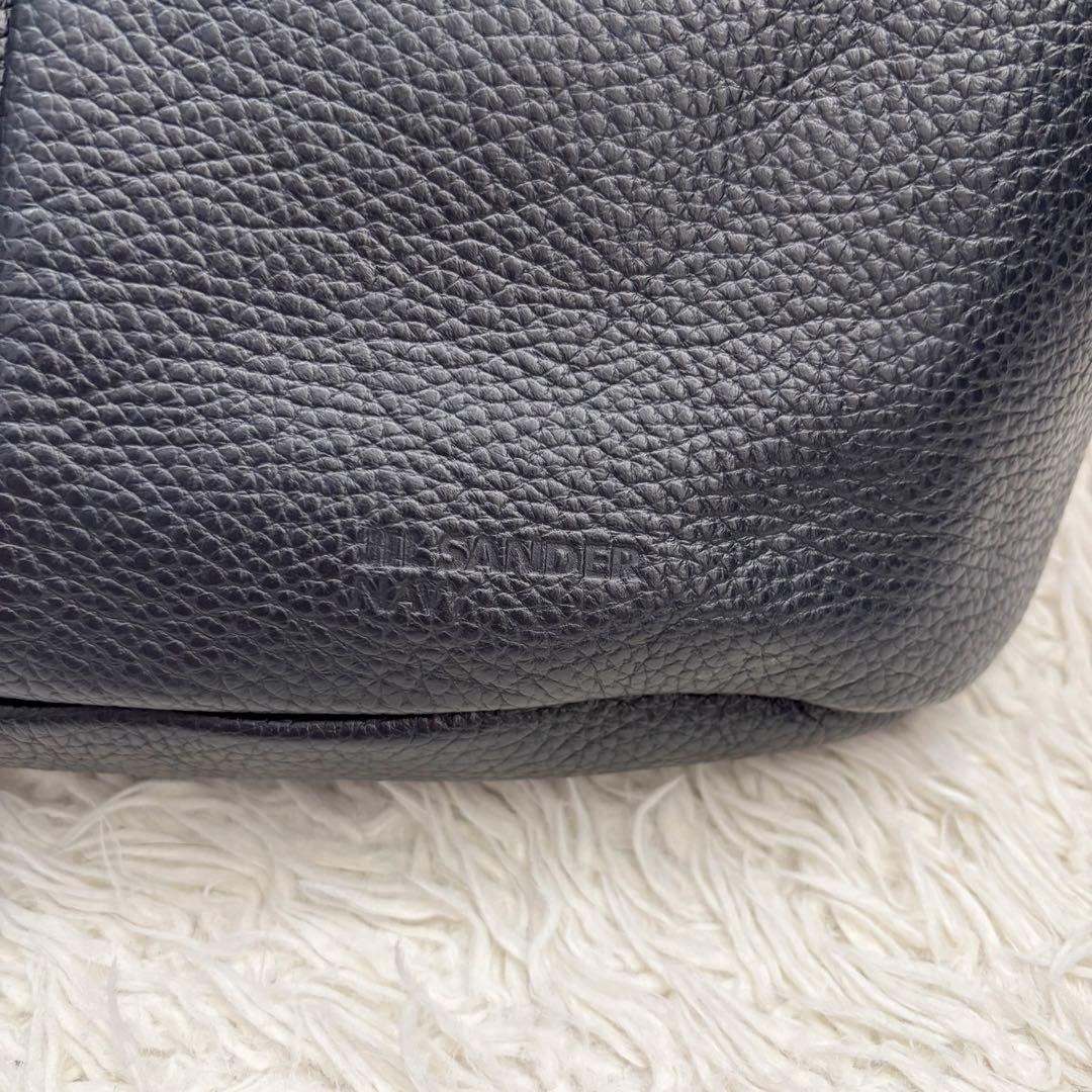 極美品　JIL SANDER ジルサンダー　トートバッグ　ユニセックス　ネイビー