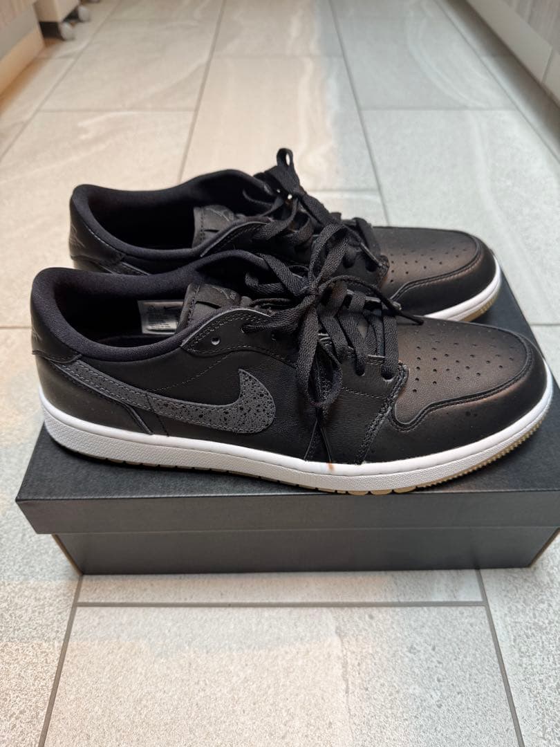 AIR JORDAN 1 LOW 11.5 ブラック/ホワイト