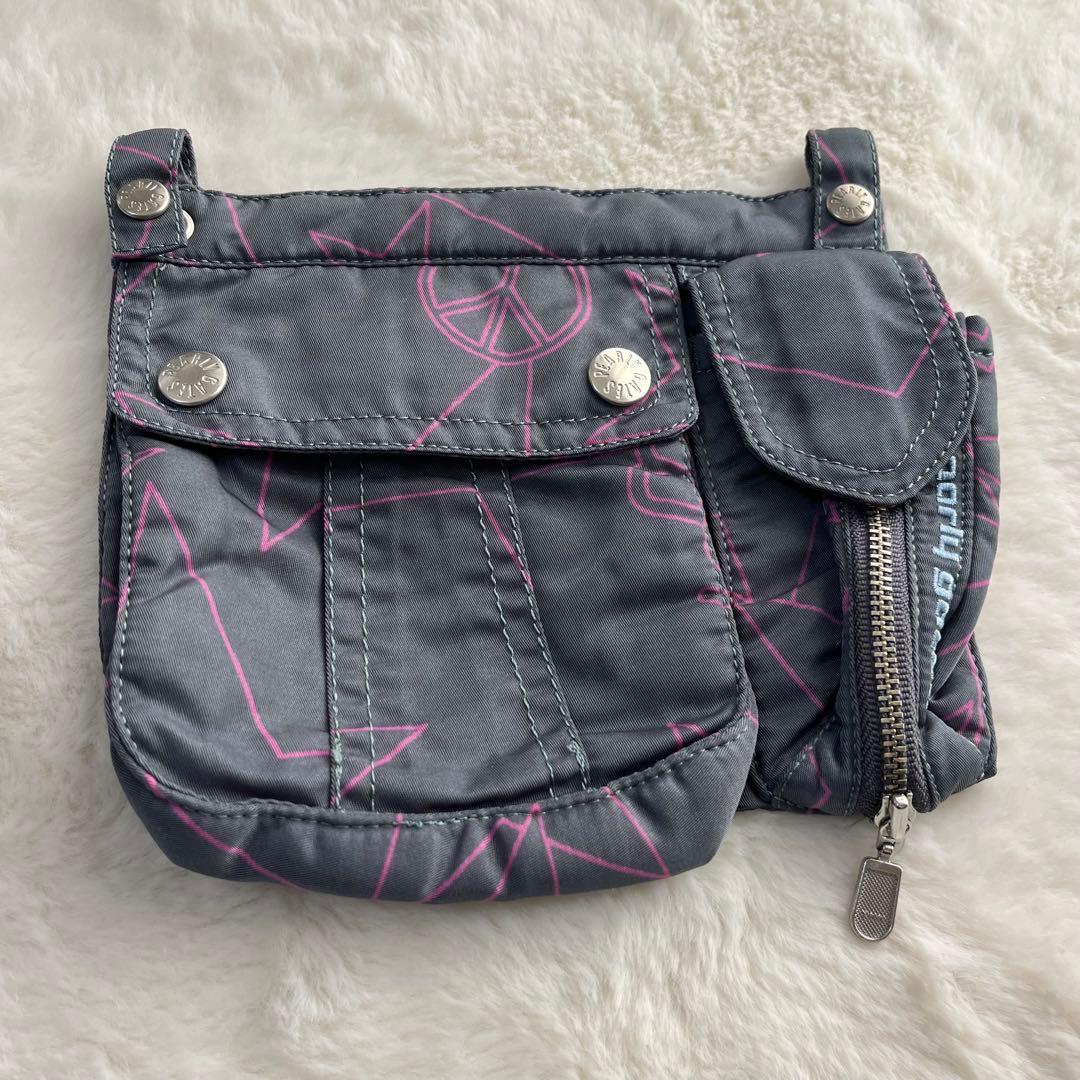 パーリーゲイツ ゴルフ ポーチ付き中綿スカート ロゴワッペン 星柄 スマイル 1