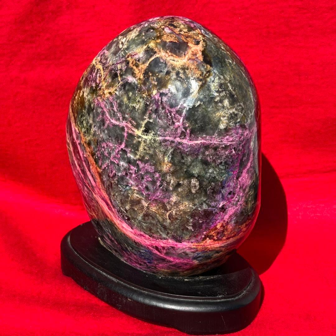 ✳️価値ある逸品☆存在際立つ鮮やか美麗石☆特大 七彩石 台湾七彩石 原石 色彩石