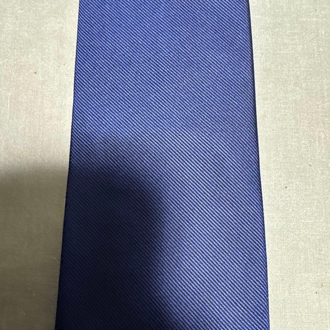 ジョンコンフォート レップソリッドタイ（ブルー無地）