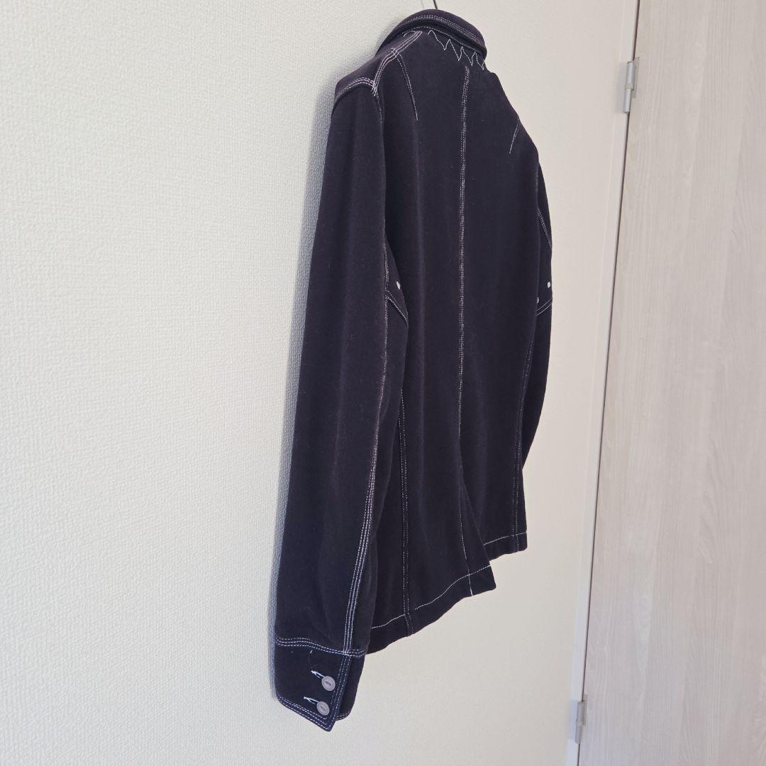 DIESEL ディーゼル 裏地チェック 中綿ジャケット S 黒×イエロー