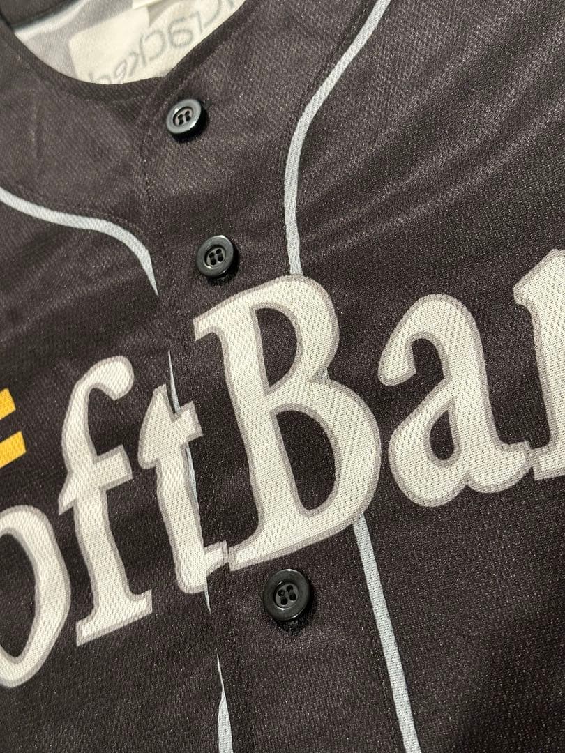 柳田悠岐Sh20th記念ワッペン圧着済ユニフォーム Lサイズ