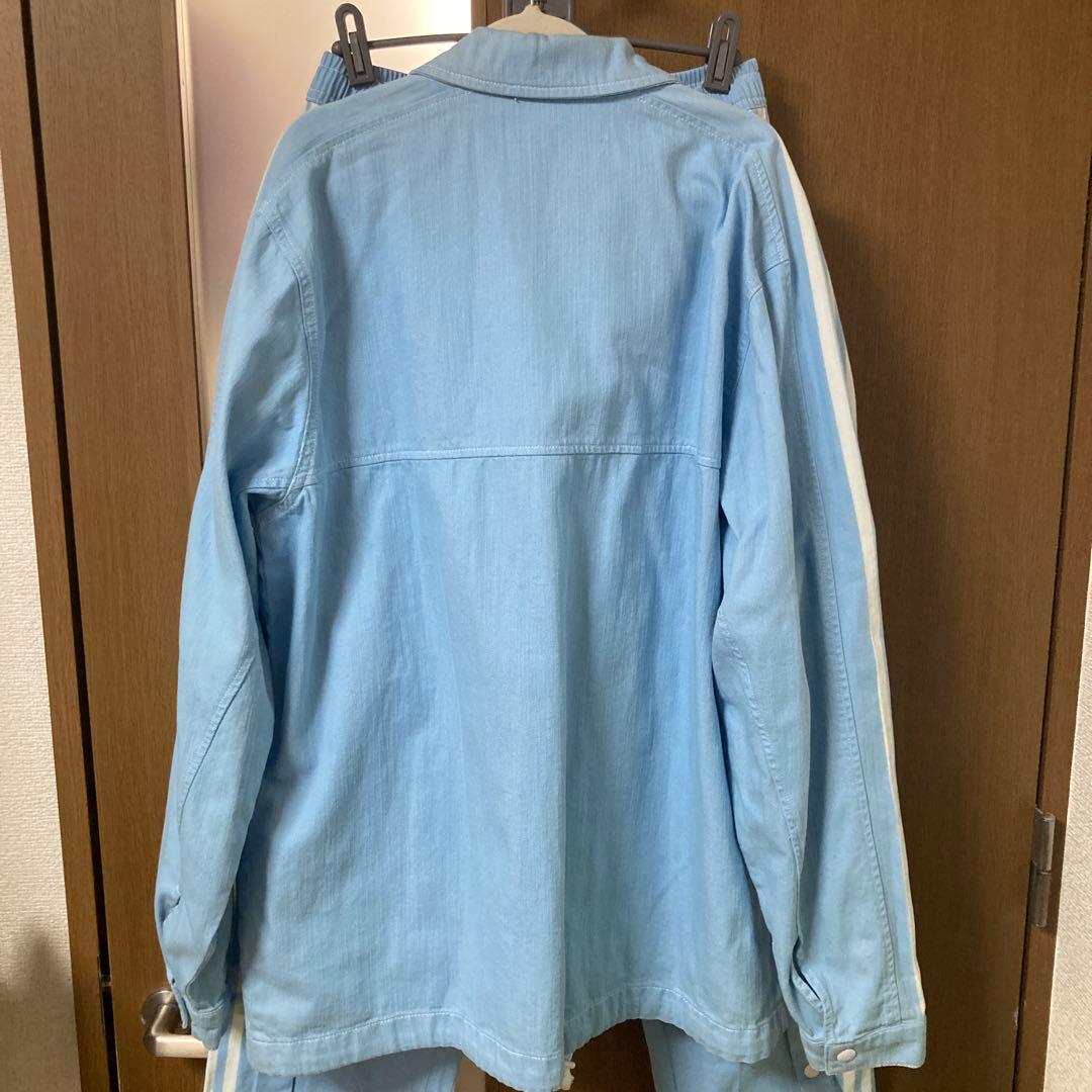 adidas デニム　セットアップ　R.Y.V.デニムジャケット　トラックパンツ