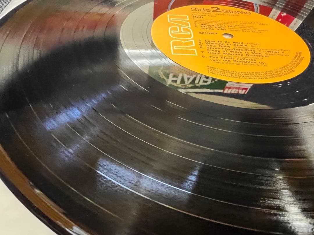 極美盤 帯付 1969年 ヘア オリジナル・キャスト SRA-5152 LP洋楽