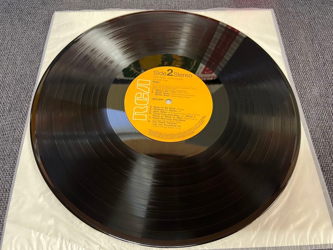 極美盤 帯付 1969年 ヘア オリジナル・キャスト SRA-5152 LP洋楽