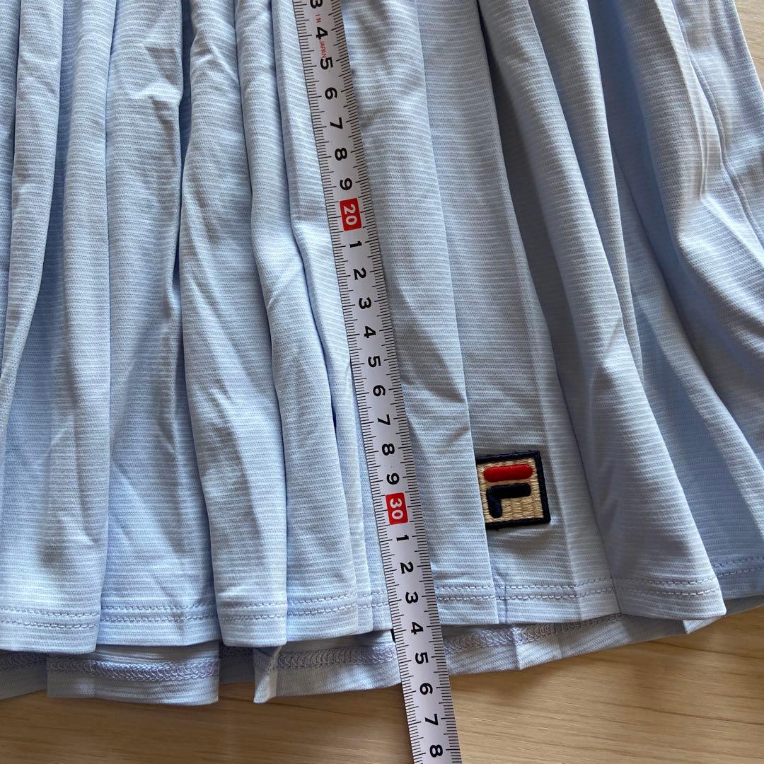【未使用】FILA テニスウェア　薄い青 プリーツスカート ¥11880